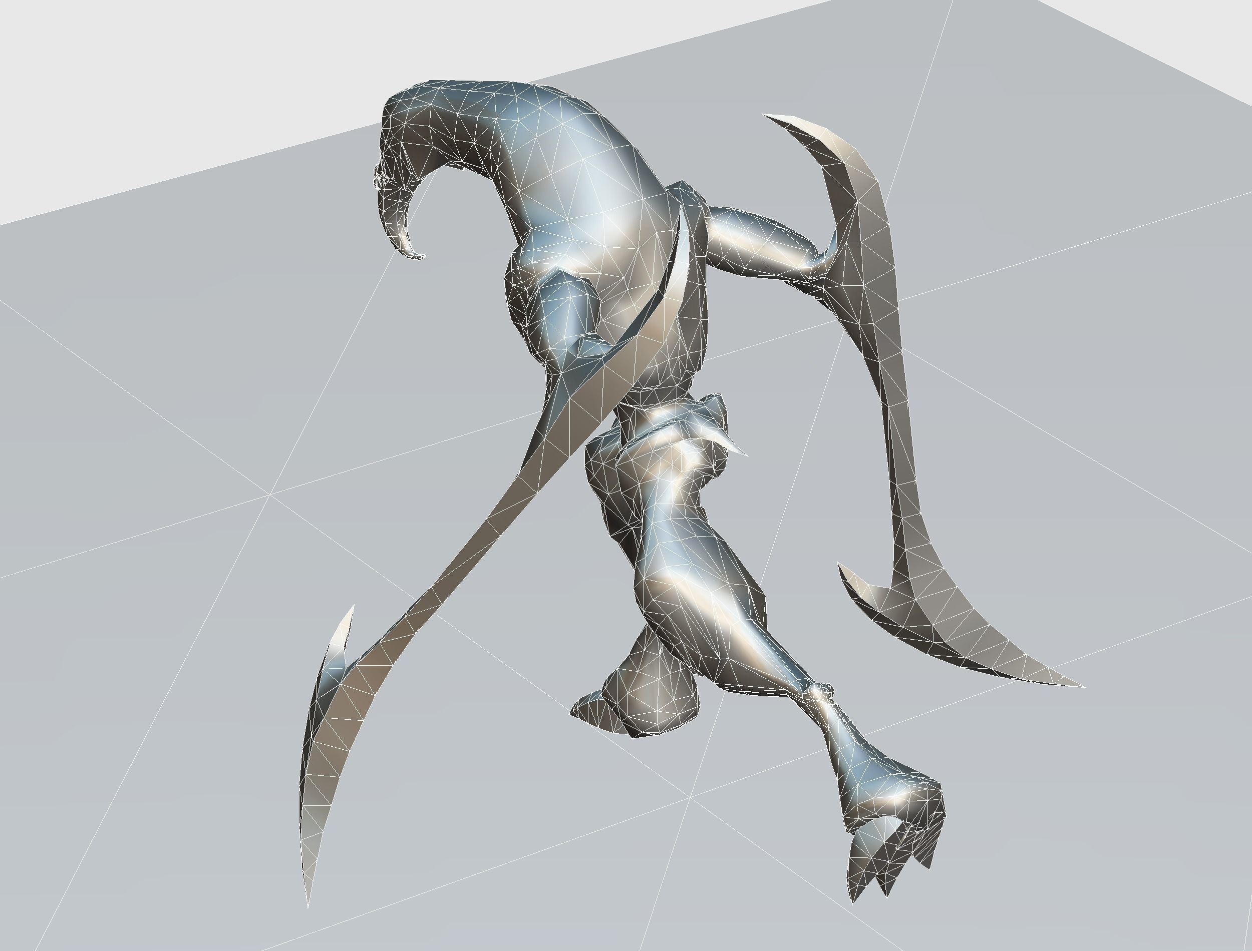 Animated Red Monster Goblin Troll Low-poly 3D model_53