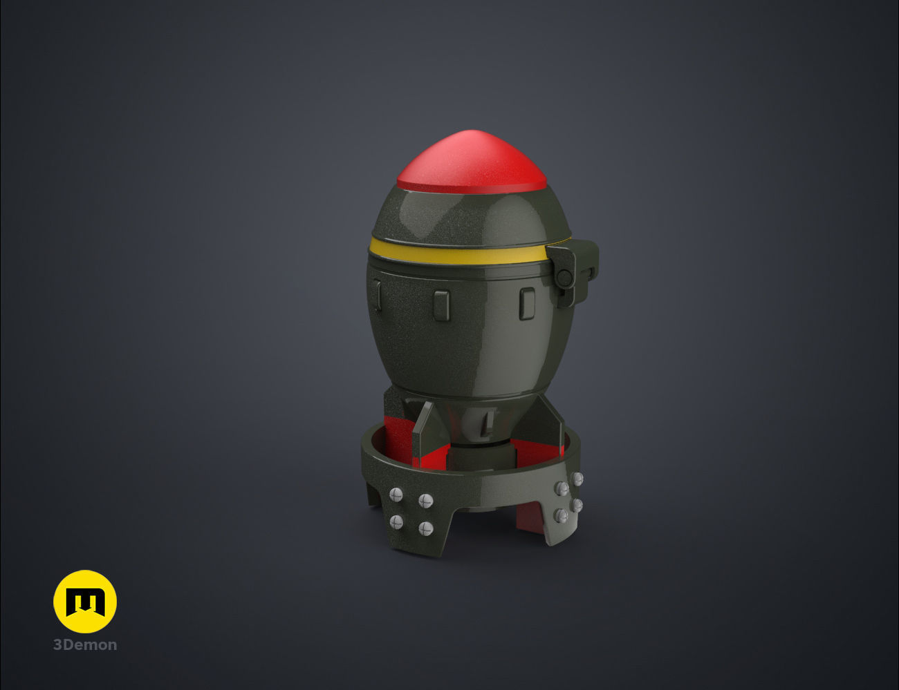 Fallout Mini Nuke Container 3D print model_11