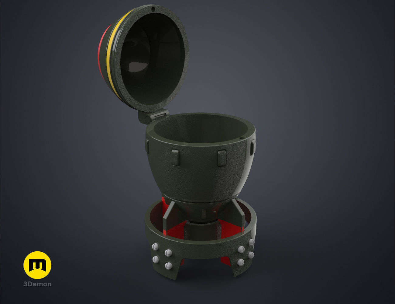 Fallout Mini Nuke Container 3D print model_9
