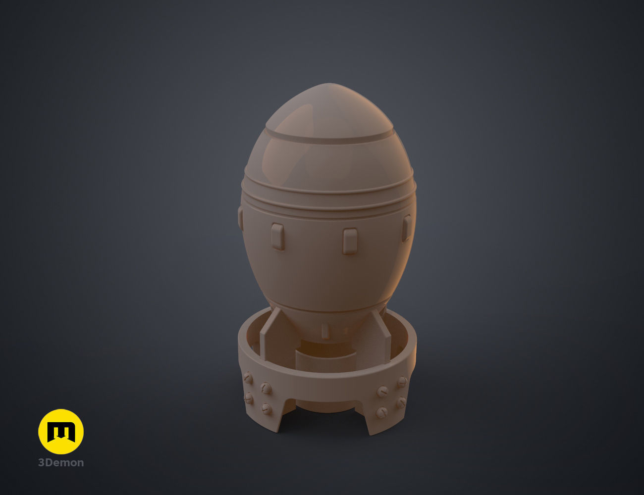 Fallout Mini Nuke Container 3D print model_14