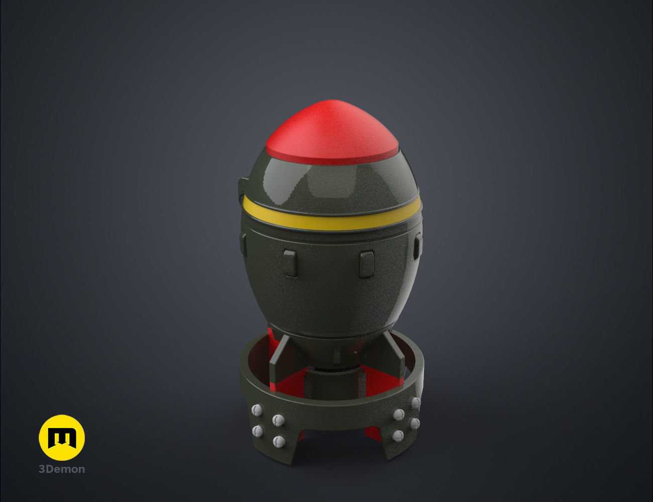 Fallout Mini Nuke Container 3D print model_4