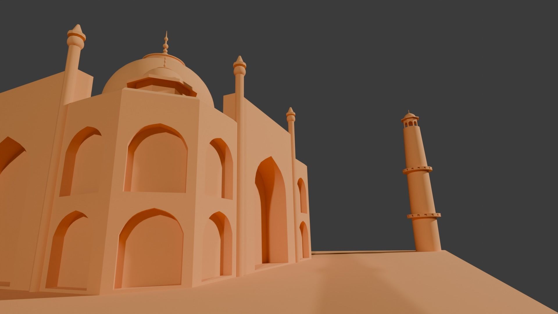 3D Printable Taj Mahal Model - Iconic Architectural Masterpiece 3D print model_6