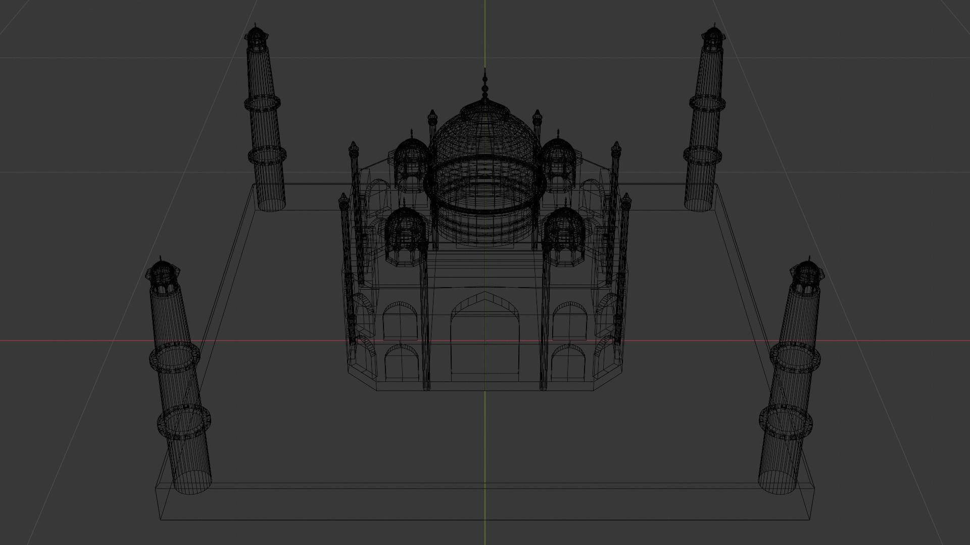 3D Printable Taj Mahal Model - Iconic Architectural Masterpiece 3D print model_4