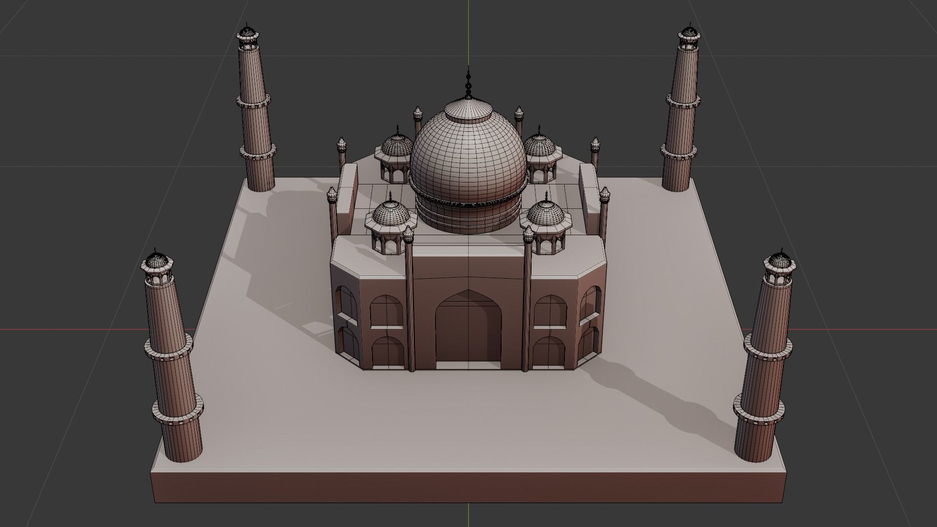 3D Printable Taj Mahal Model - Iconic Architectural Masterpiece 3D print model_2