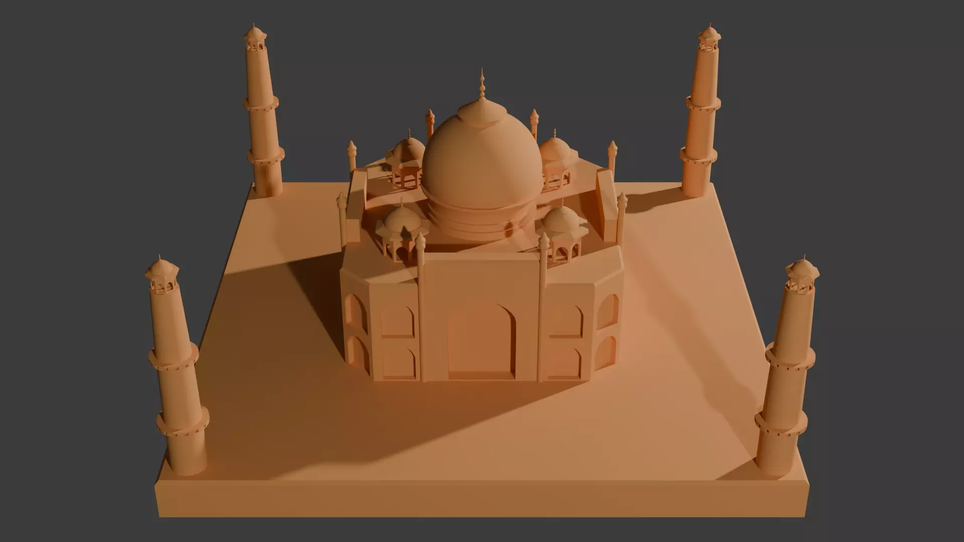 3D Printable Taj Mahal Model - Iconic Architectural Masterpiece 3D print model_0