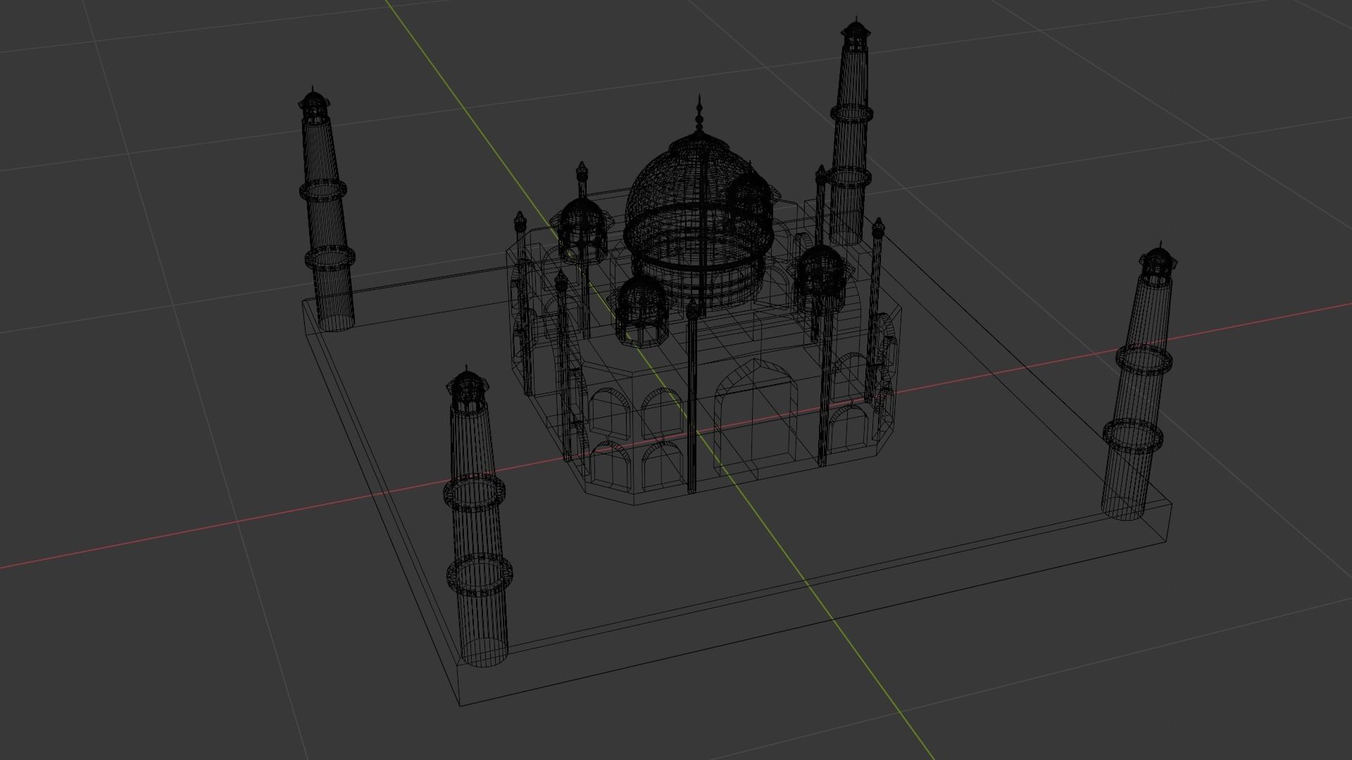 3D Printable Taj Mahal Model - Iconic Architectural Masterpiece 3D print model_5