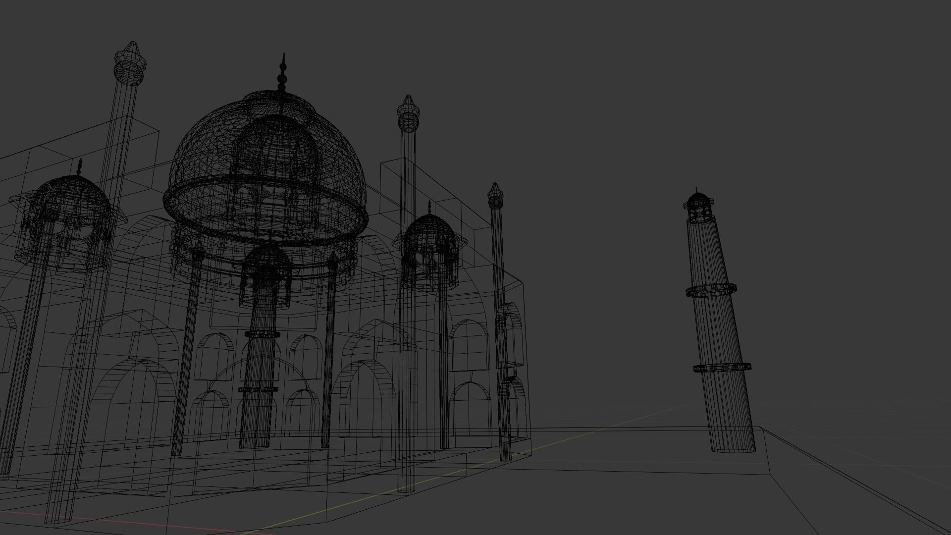 3D Printable Taj Mahal Model - Iconic Architectural Masterpiece 3D print model_8