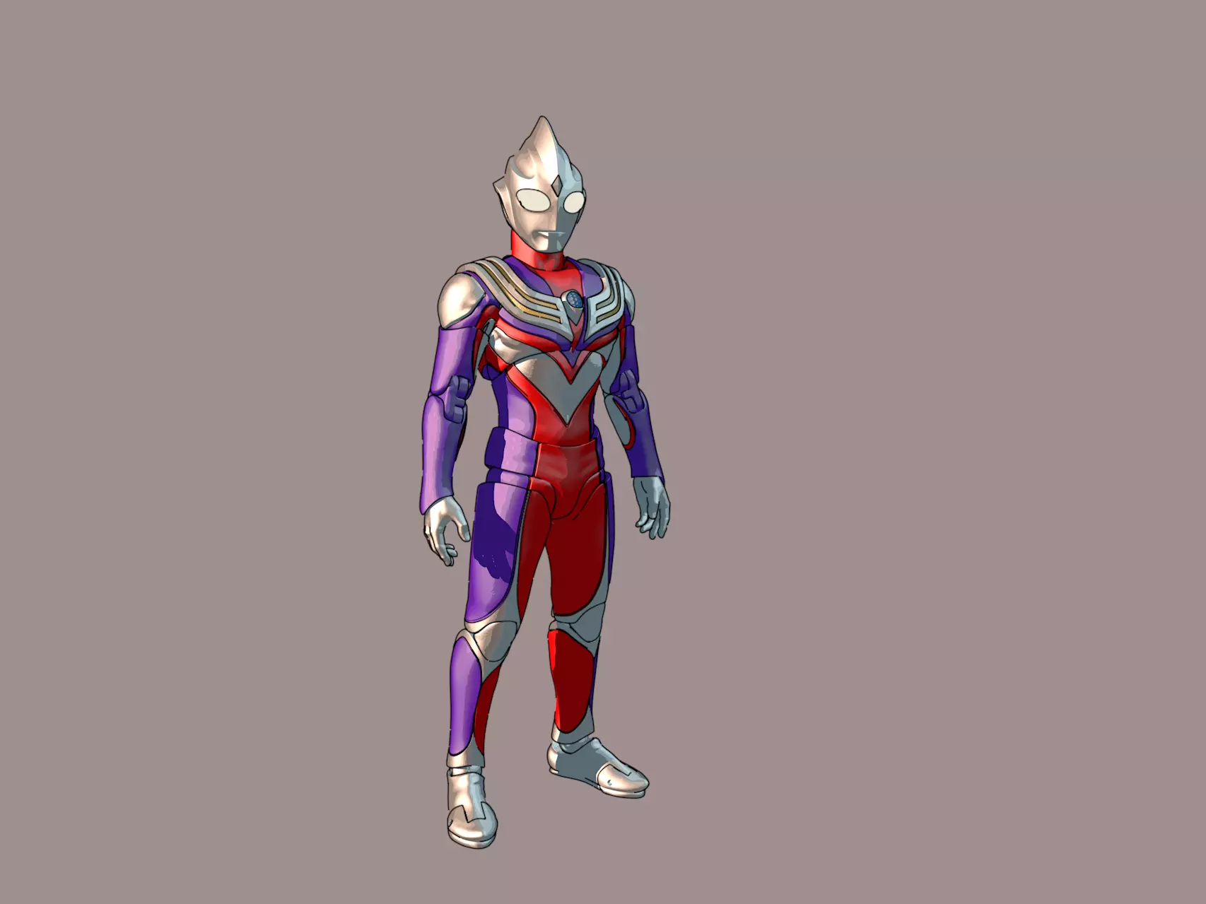Action figure Ultraman Tiga Free 3D print model