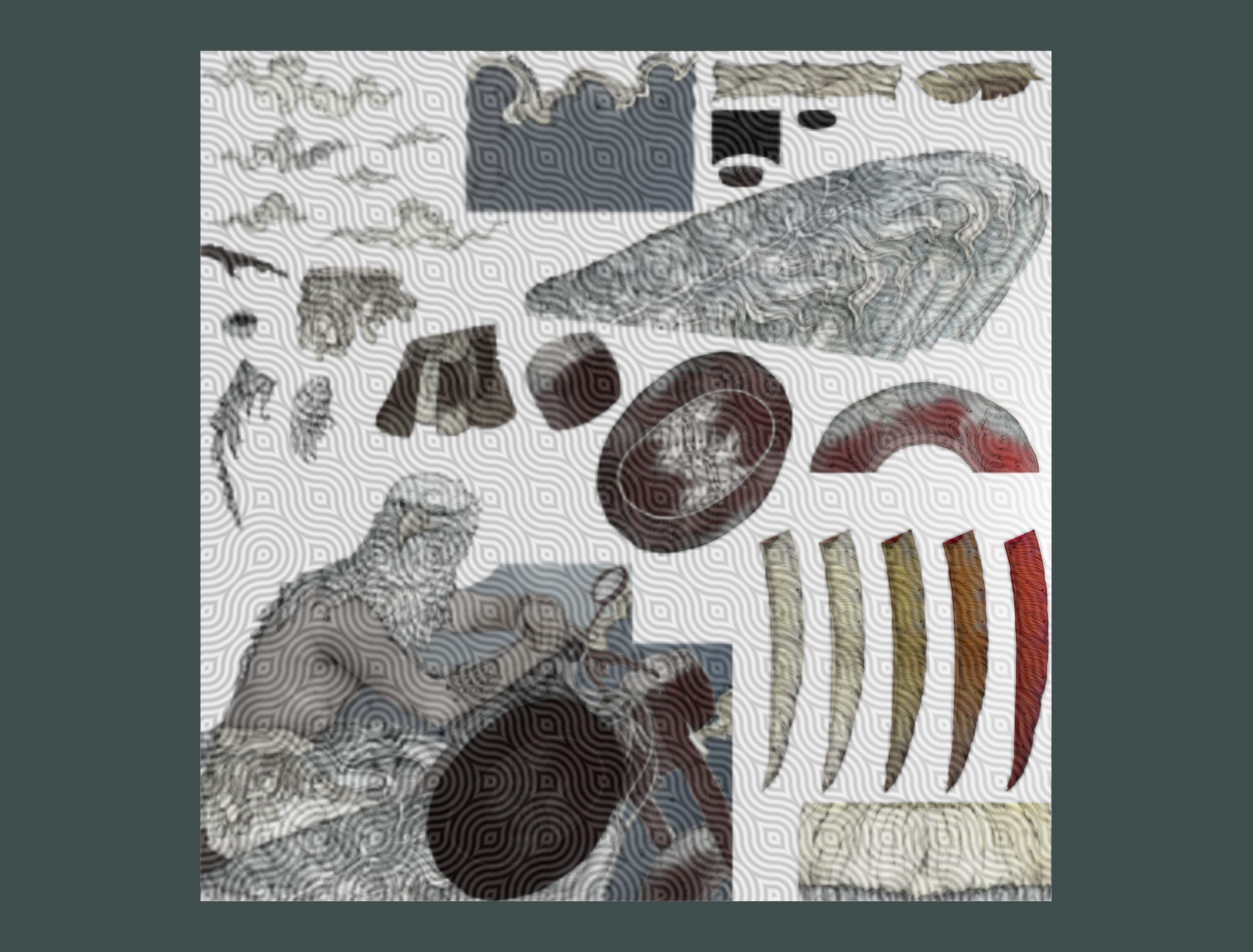 Animated Cartoon 3D Biker Scene in the Clouds Low-poly 3D model_17