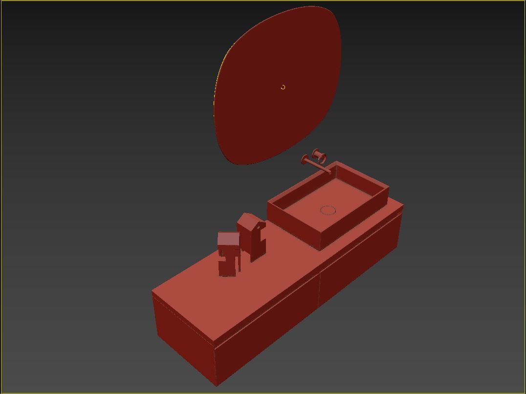 Salvatori Punto Drawers and washbasin 3D model_13