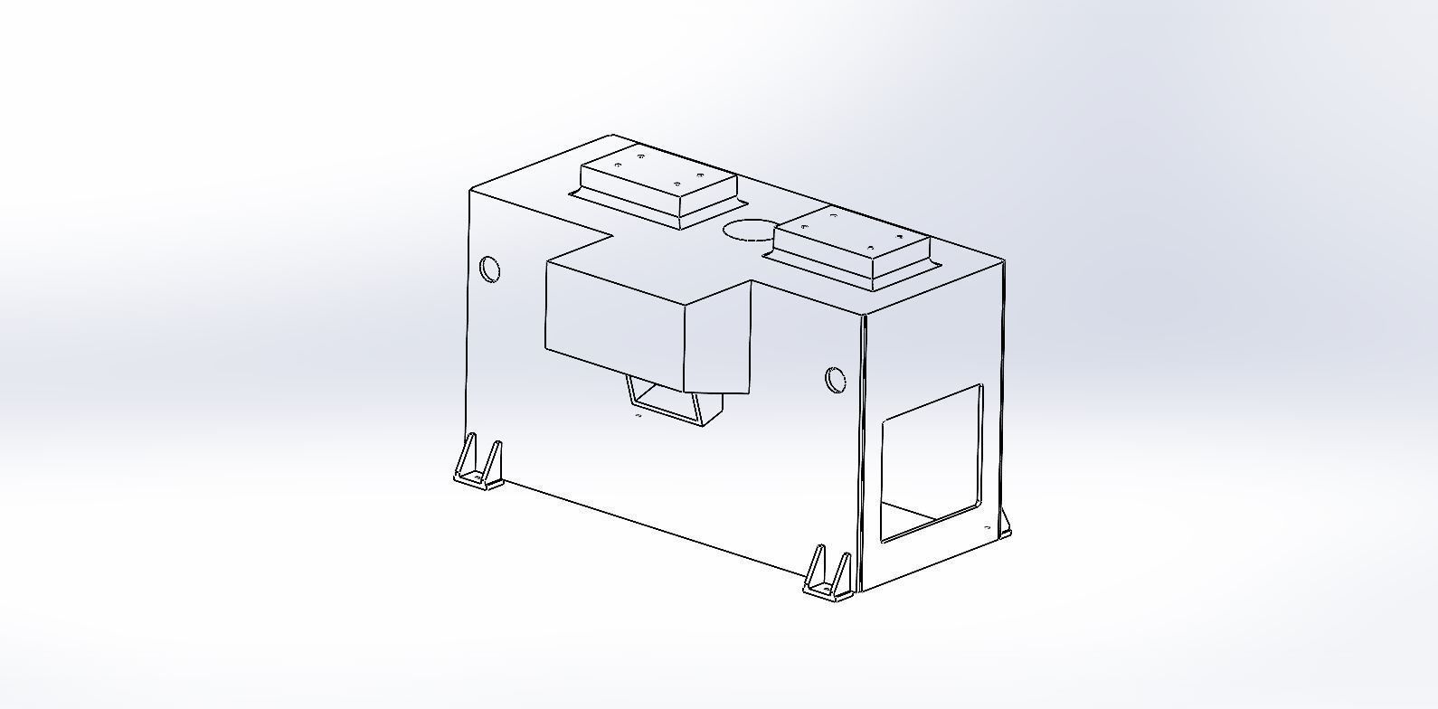 Work table 3d mechanical part modeling  3D model_4