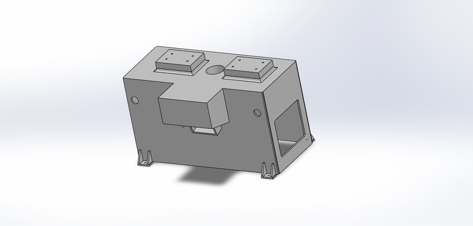 Work table 3d mechanical part modeling  3D model_3