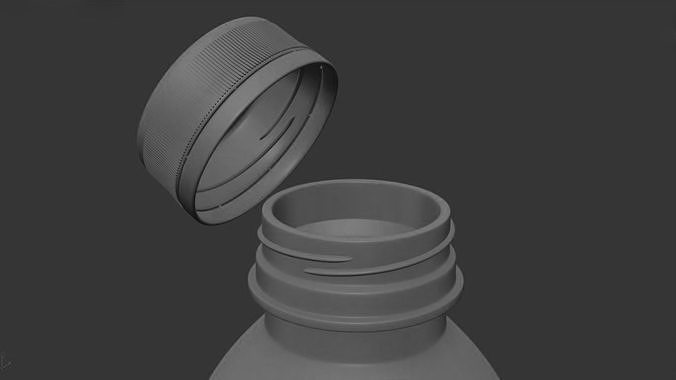 Gatorade Bottle Low-poly 3D model 7