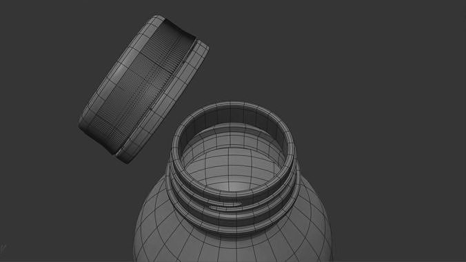 Gatorade Bottle Low-poly 3D model 6