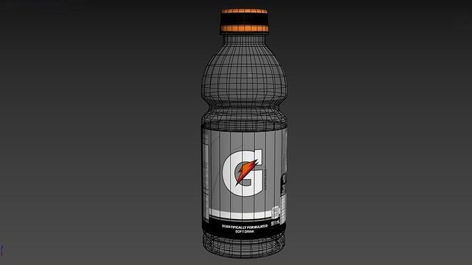 Gatorade Bottle Low-poly 3D model 4