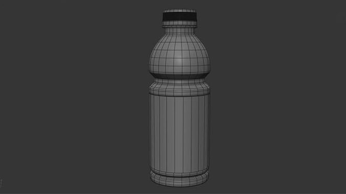 Gatorade Bottle Low-poly 3D model 3