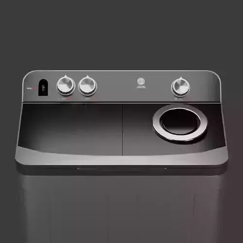 Hoover Washing Machine Low-poly 3D model