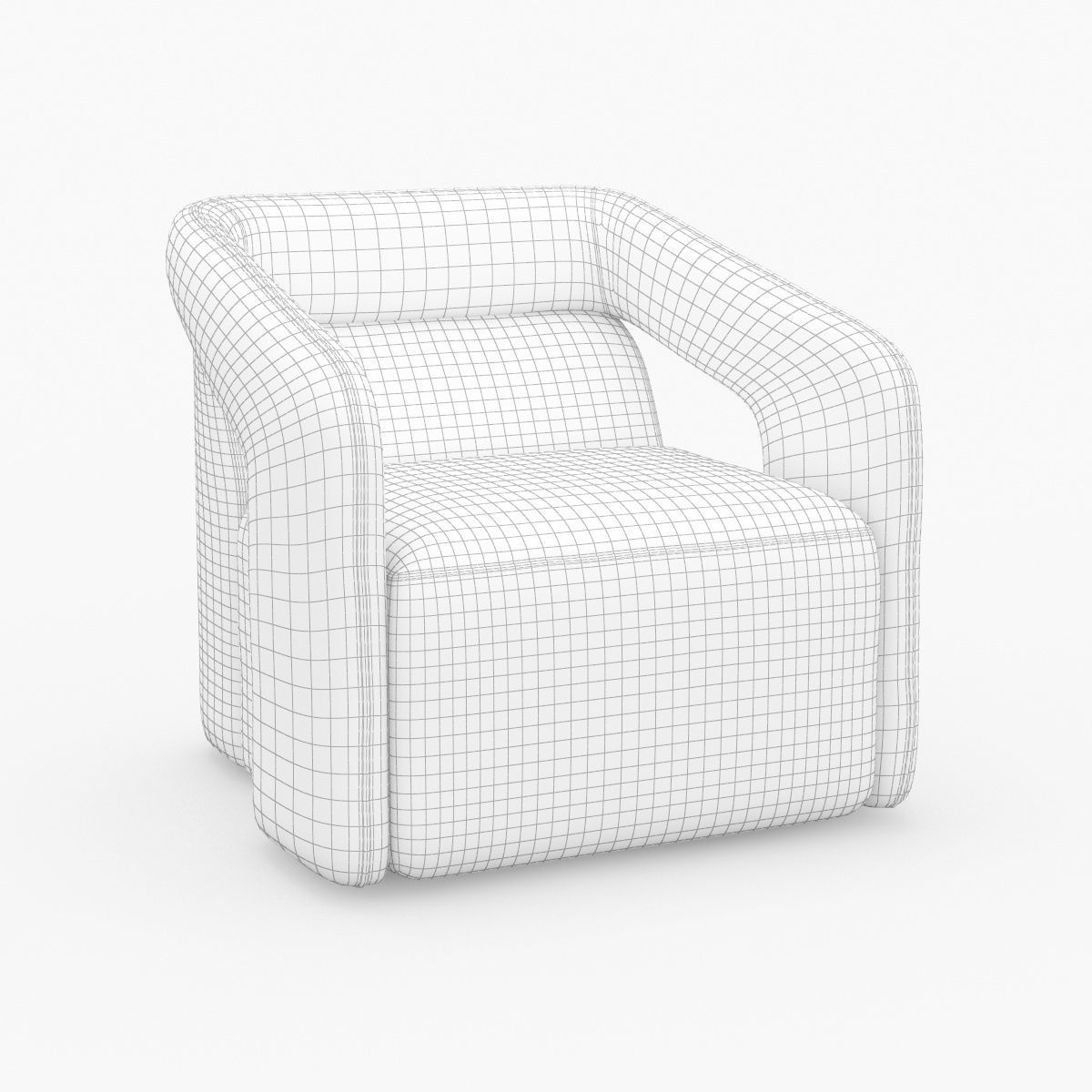 Kendrick Swivel Accent Chair 3D model_15