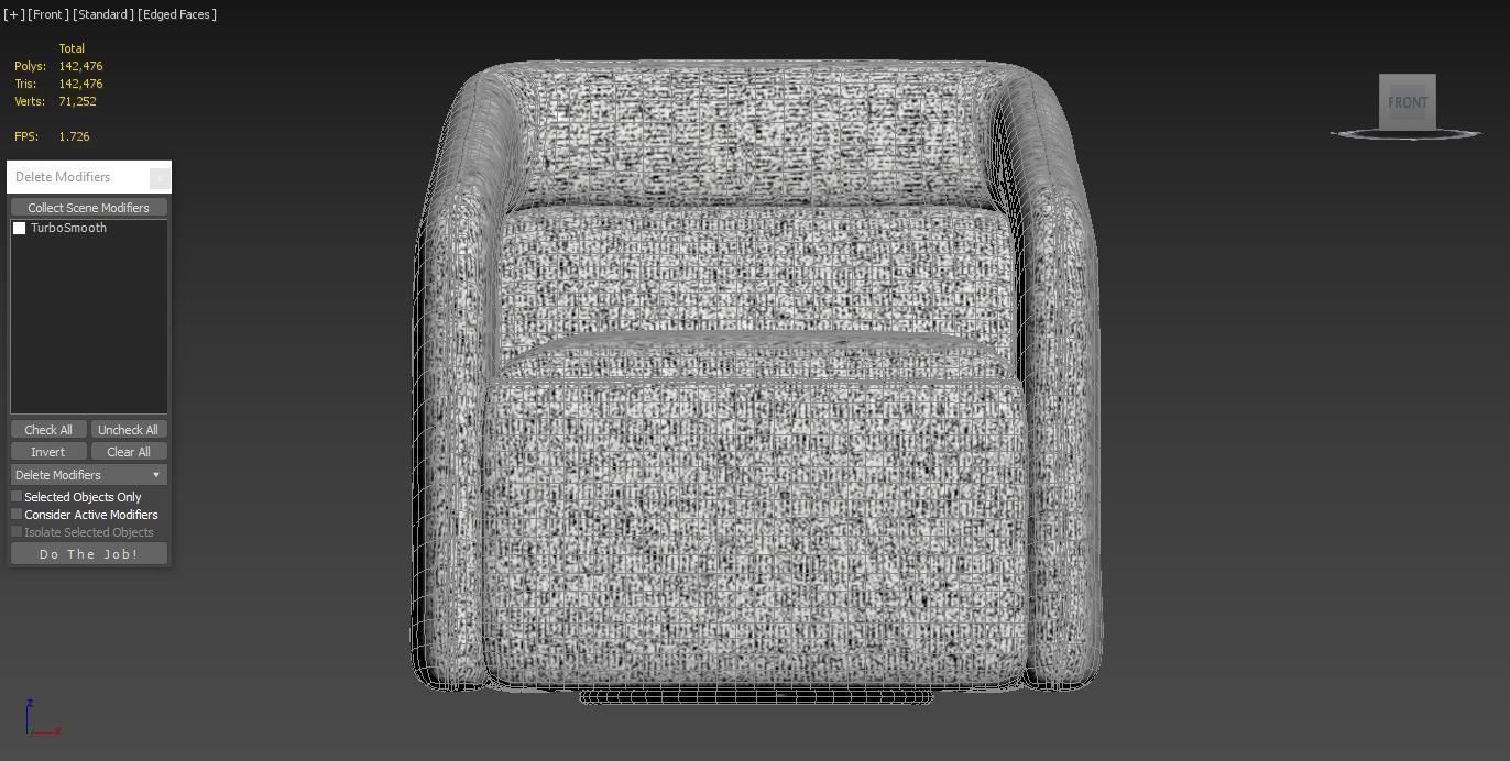 Kendrick Swivel Accent Chair 3D model_3