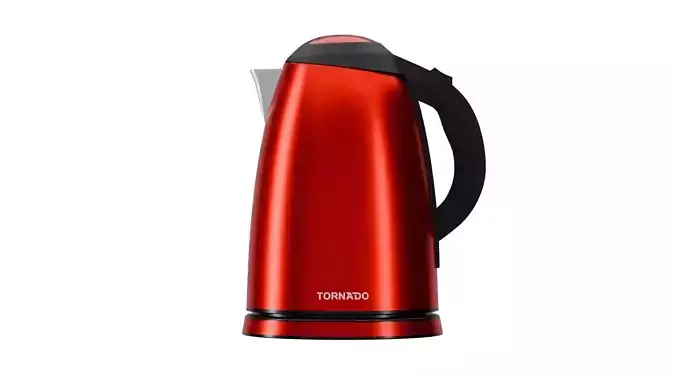 Tornado Red Kettle Low-poly 3D model