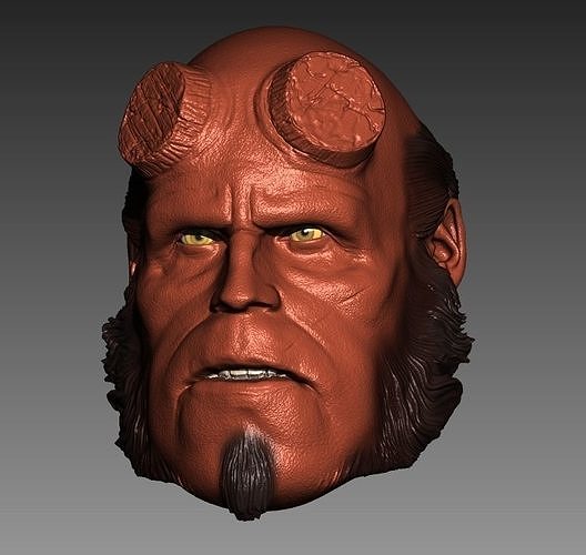 Hellboy Ron Pearlman headsculpt 3D print model