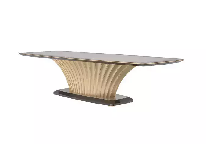 Golden leg oval table by MODENESE