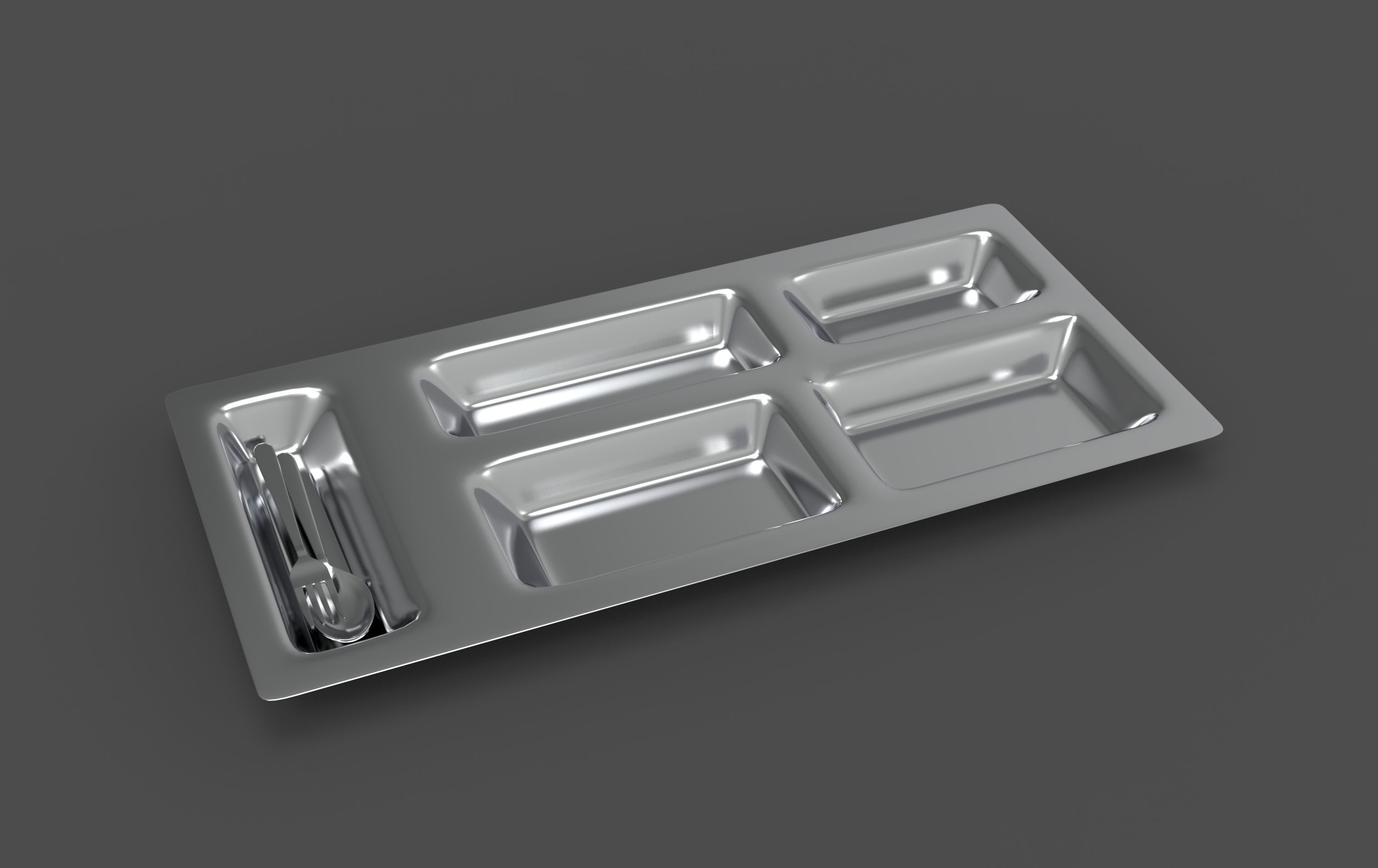 food tray 3D model_2
