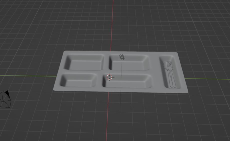 food tray 3D model_8