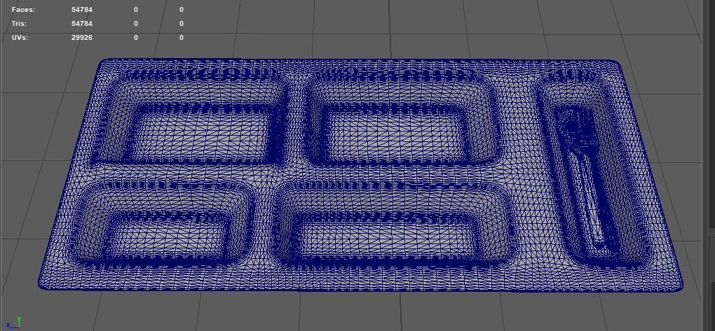 food tray 3D model_10