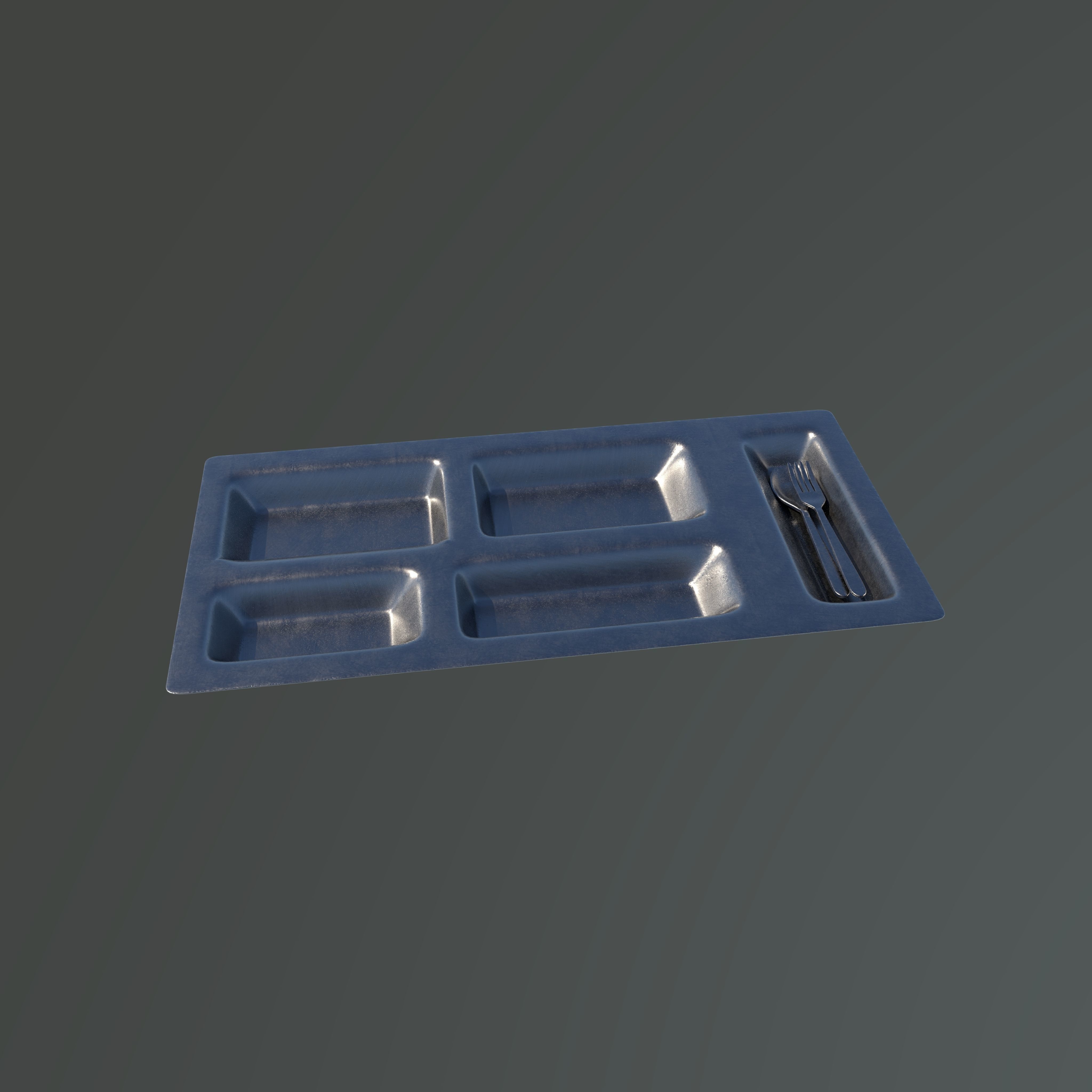 food tray 3D model_6