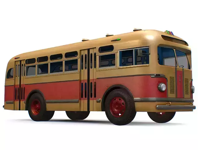 Retro USSR Soviet Vintage ZIS 155 154 City Bus