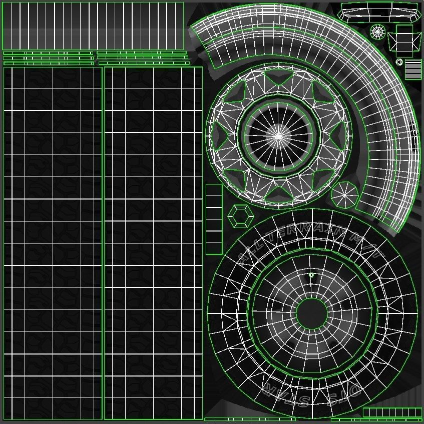 79 Dodge pickup truck Low-poly 3D model_42