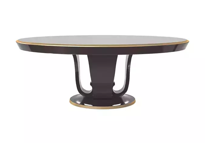 Brown round table by MODENESE