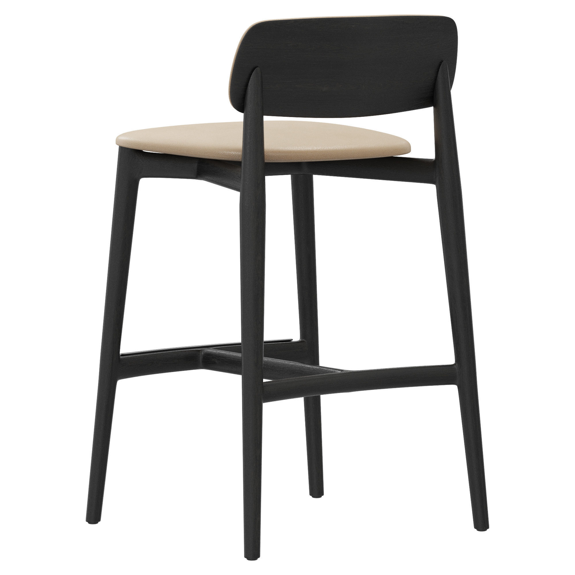 Poliform Curve stool 3D model_2
