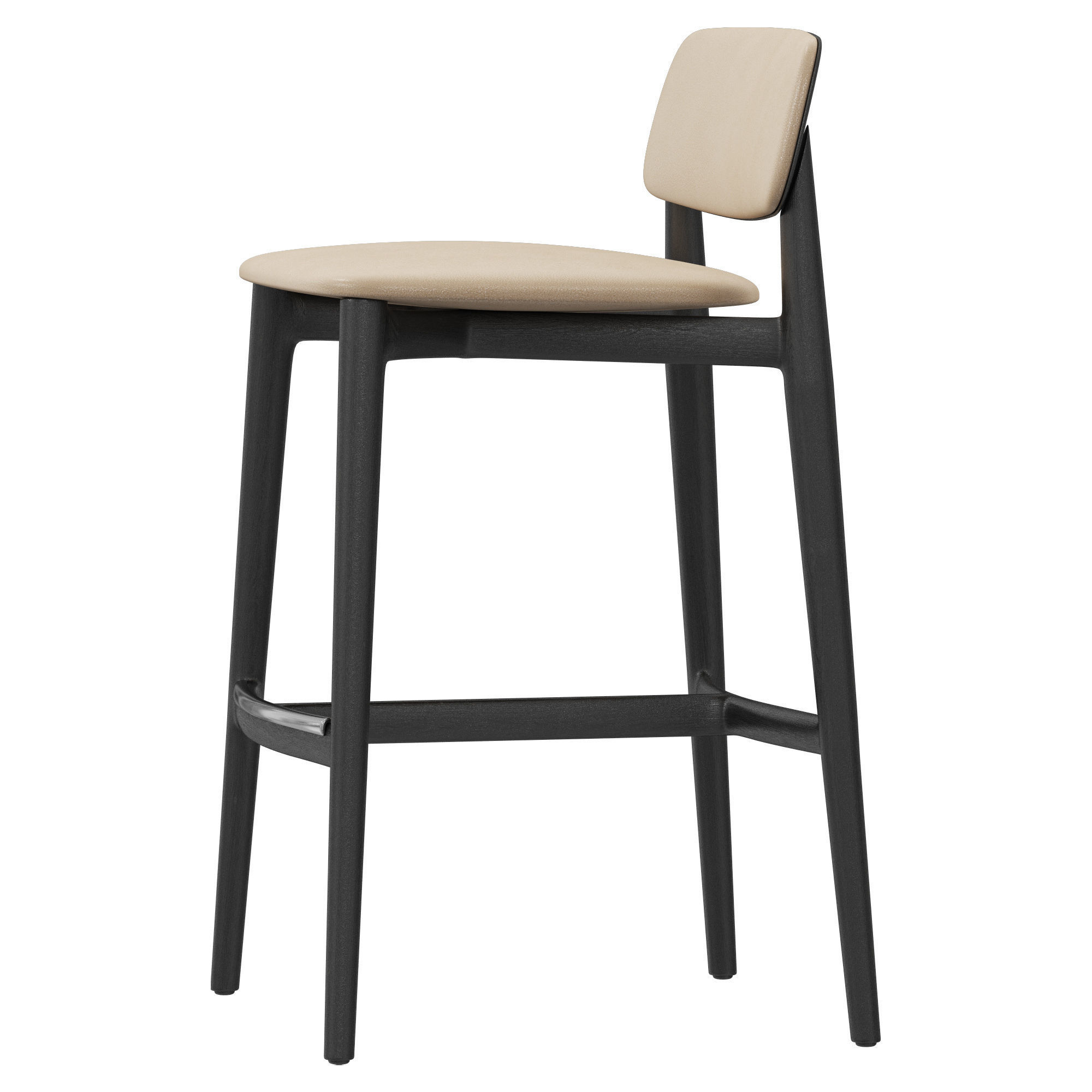 Poliform Curve stool 3D model_1