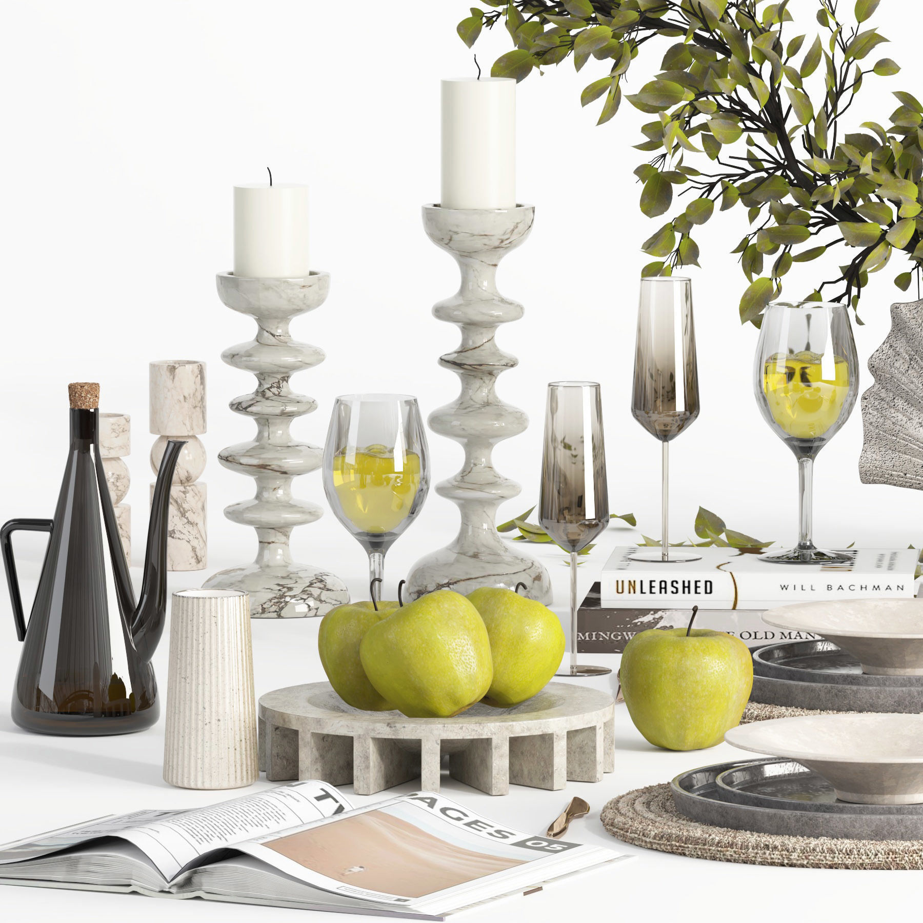 tableware set21 3D model_2