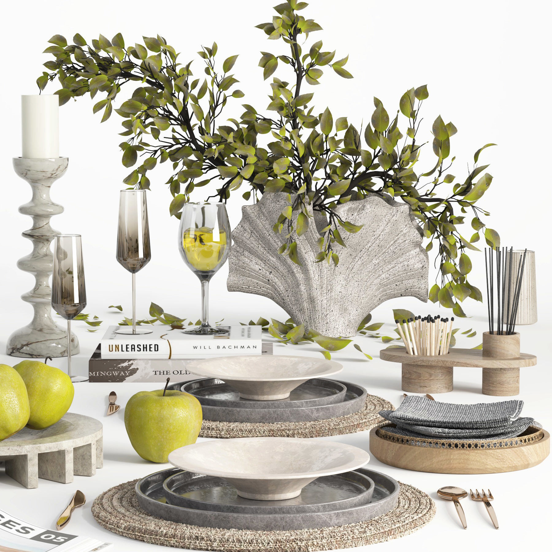 tableware set21 3D model_1