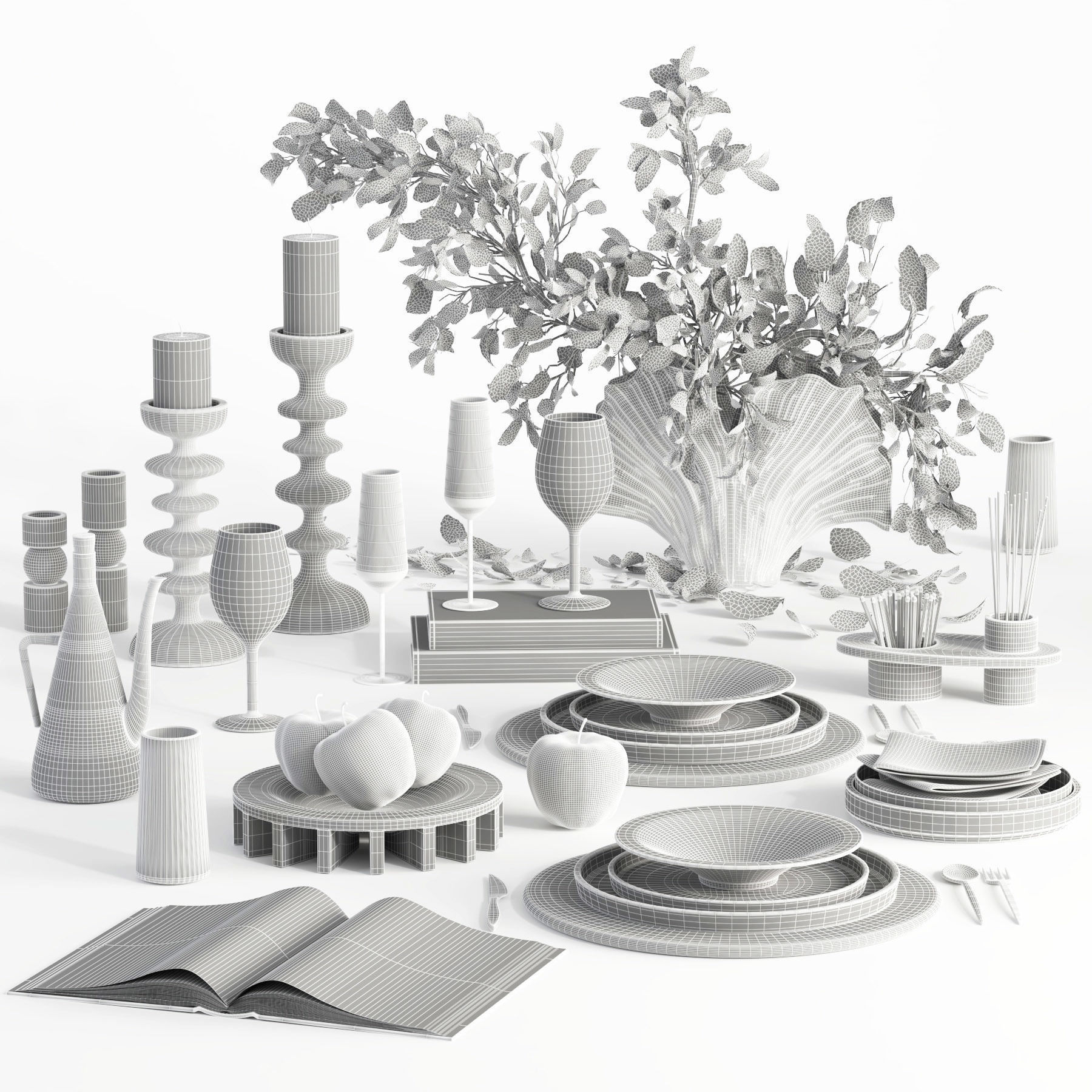 tableware set21 3D model_3