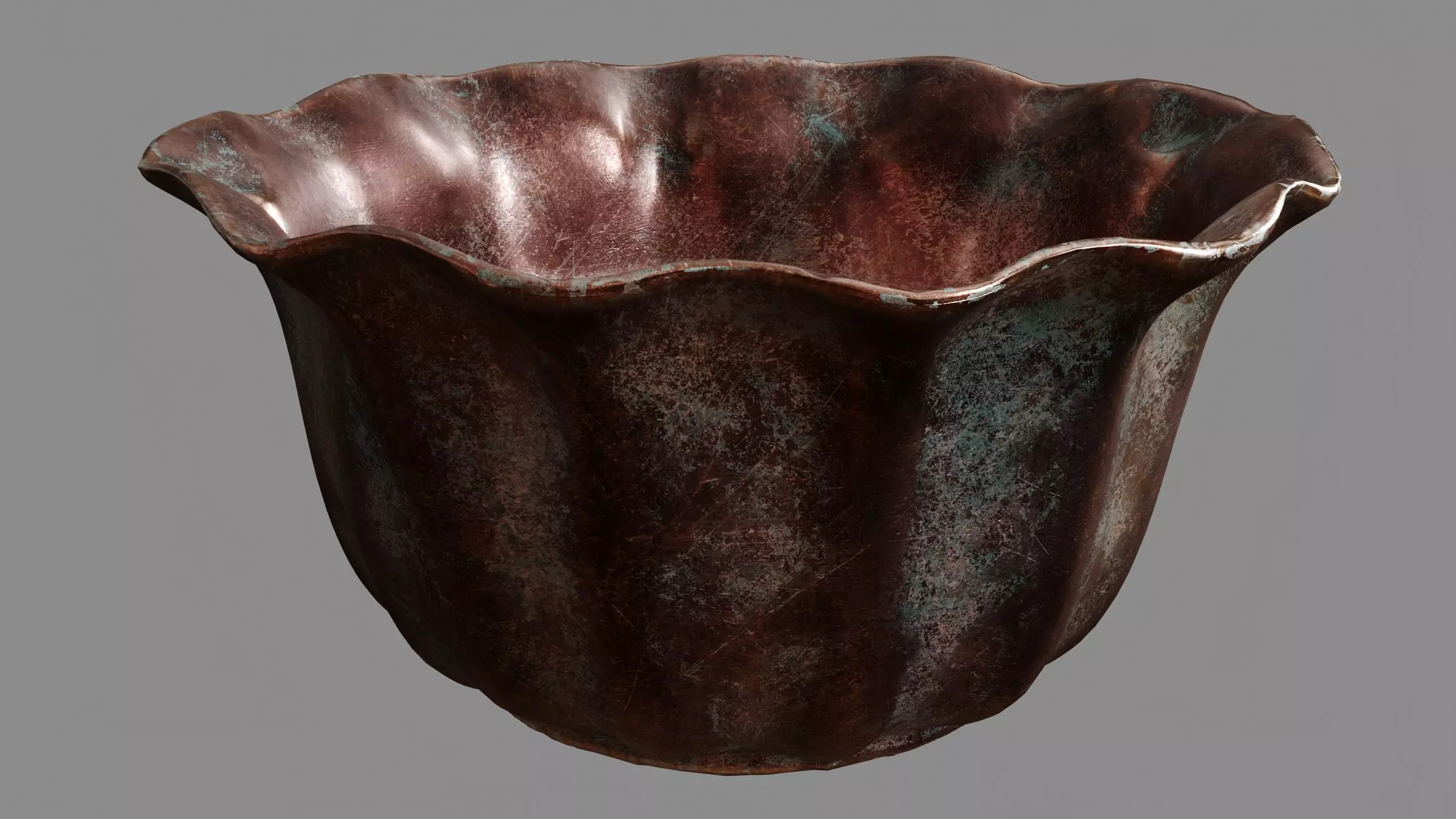 Copper Bowl 3D model_0