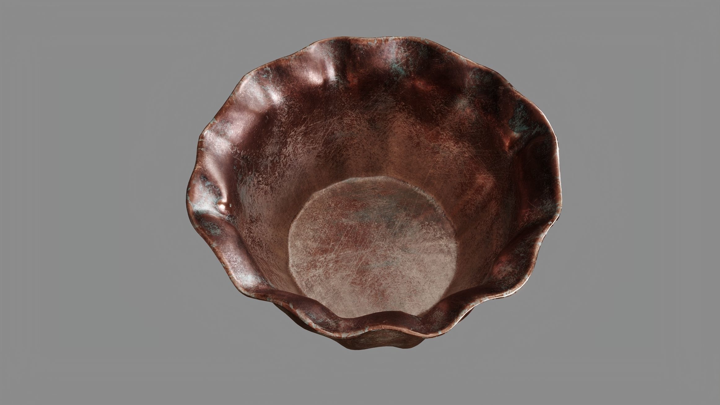 Copper Bowl 3D model_1