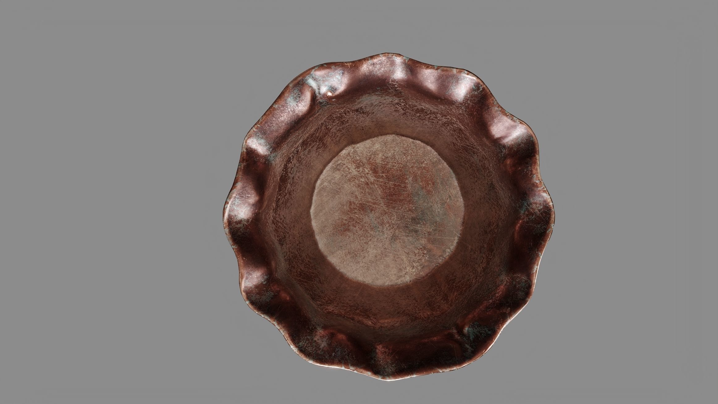 Copper Bowl 3D model_3