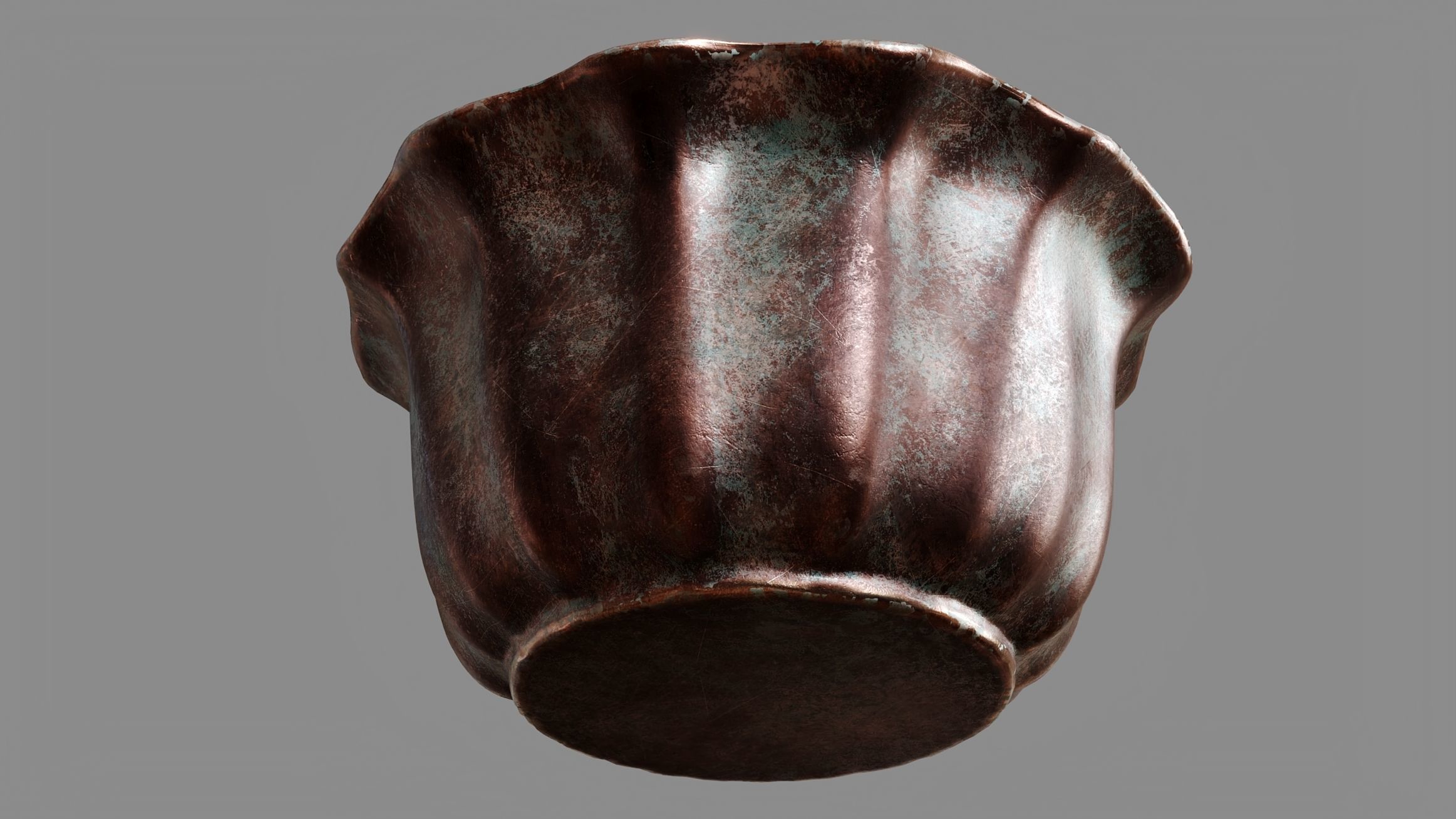 Copper Bowl 3D model_2