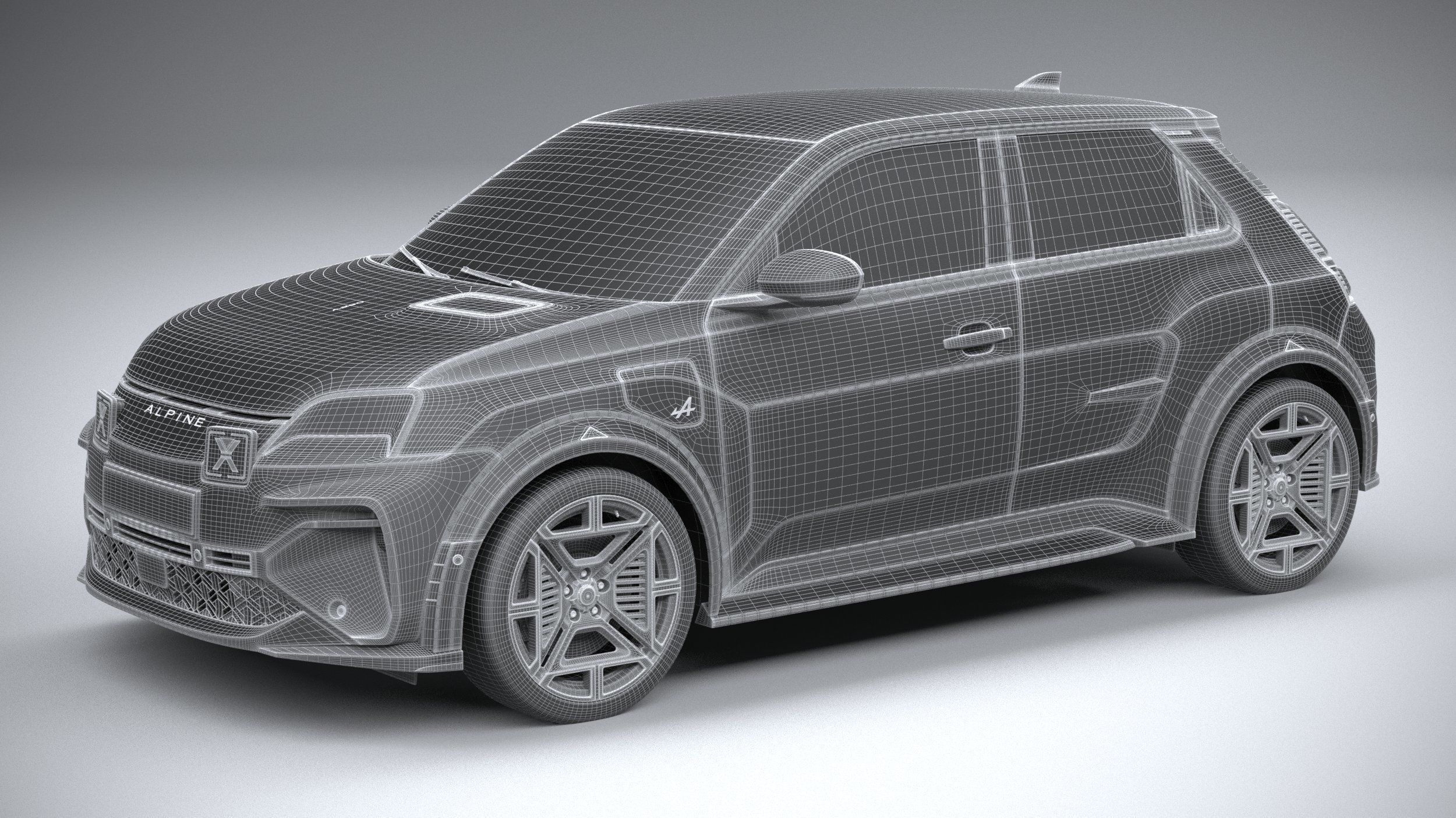 Alpine A290 2025 3D model_26