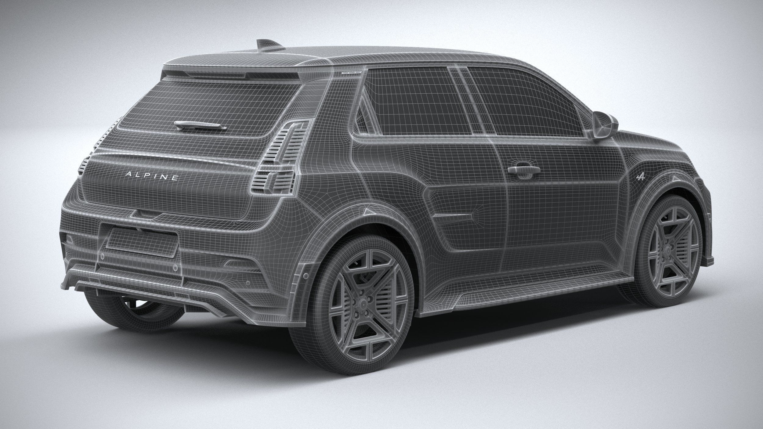 Alpine A290 2025 3D model_27