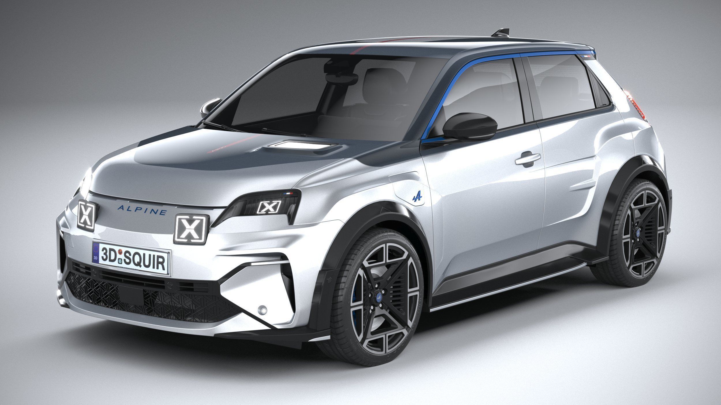 Alpine A290 2025 3D model_1
