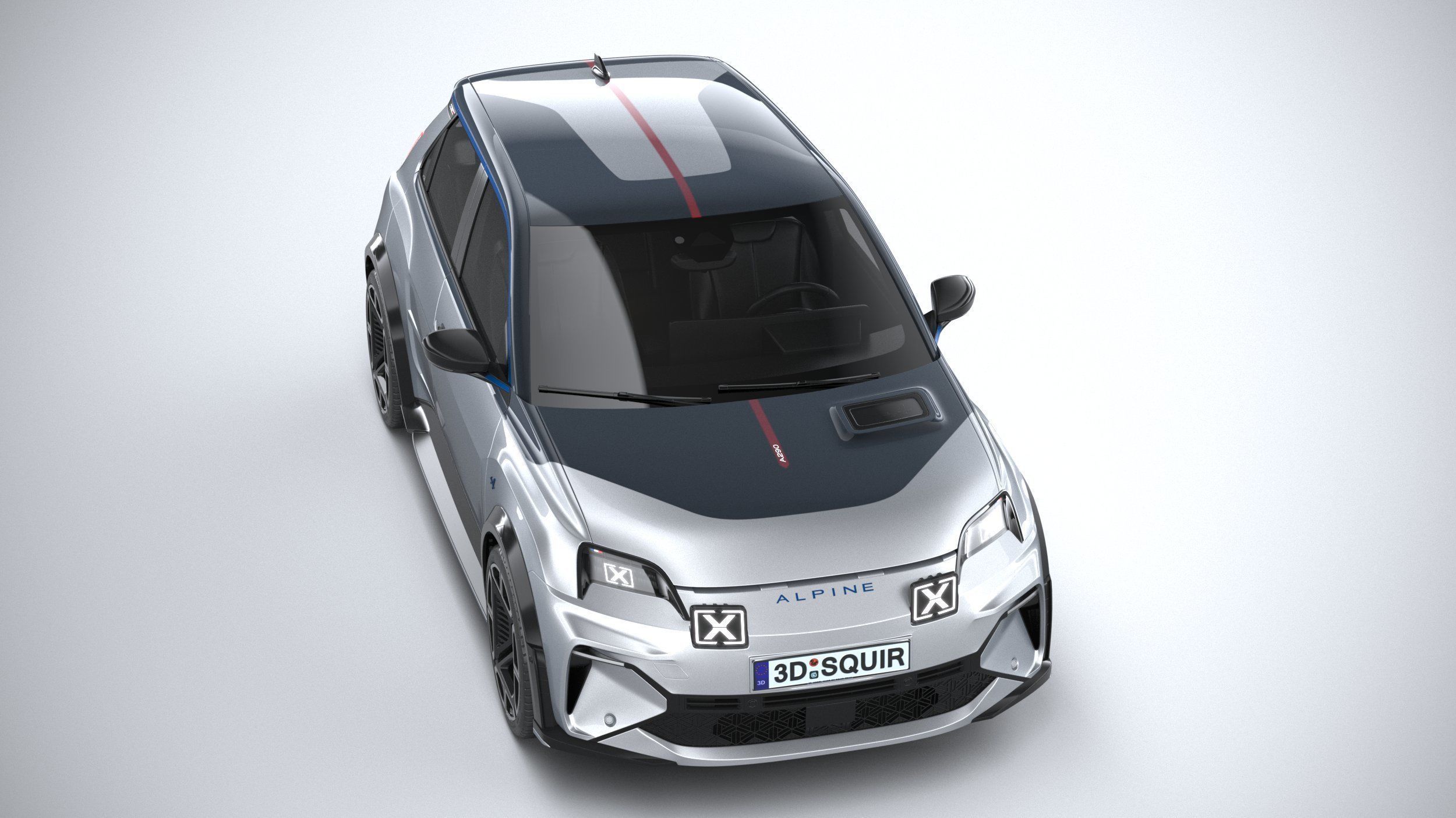 Alpine A290 2025 3D model_12