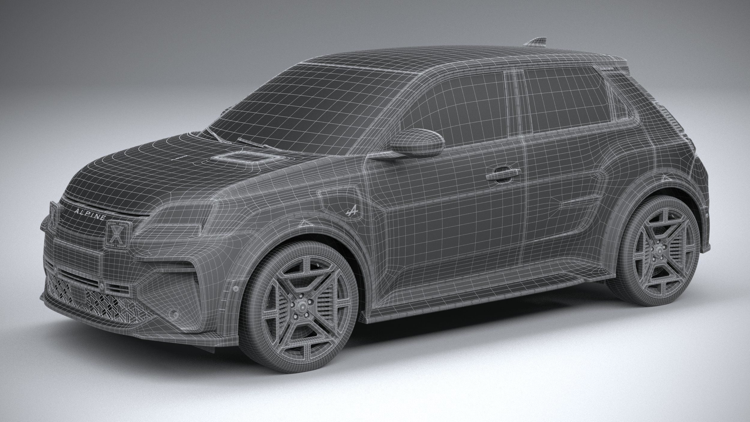 Alpine A290 2025 3D model_28