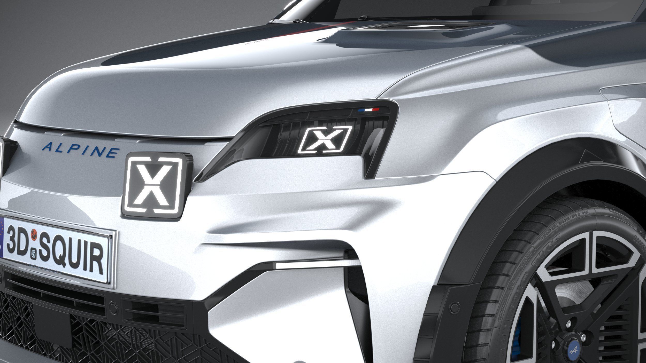 Alpine A290 2025 3D model_14