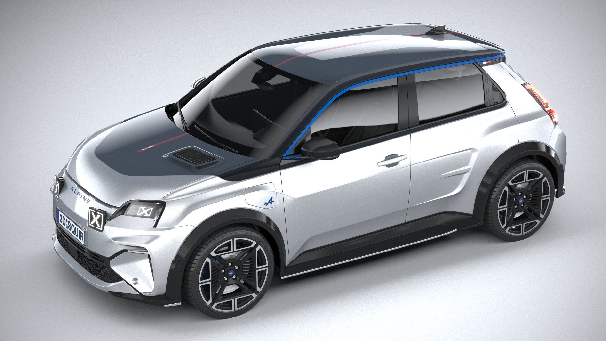 Alpine A290 2025 3D model_7