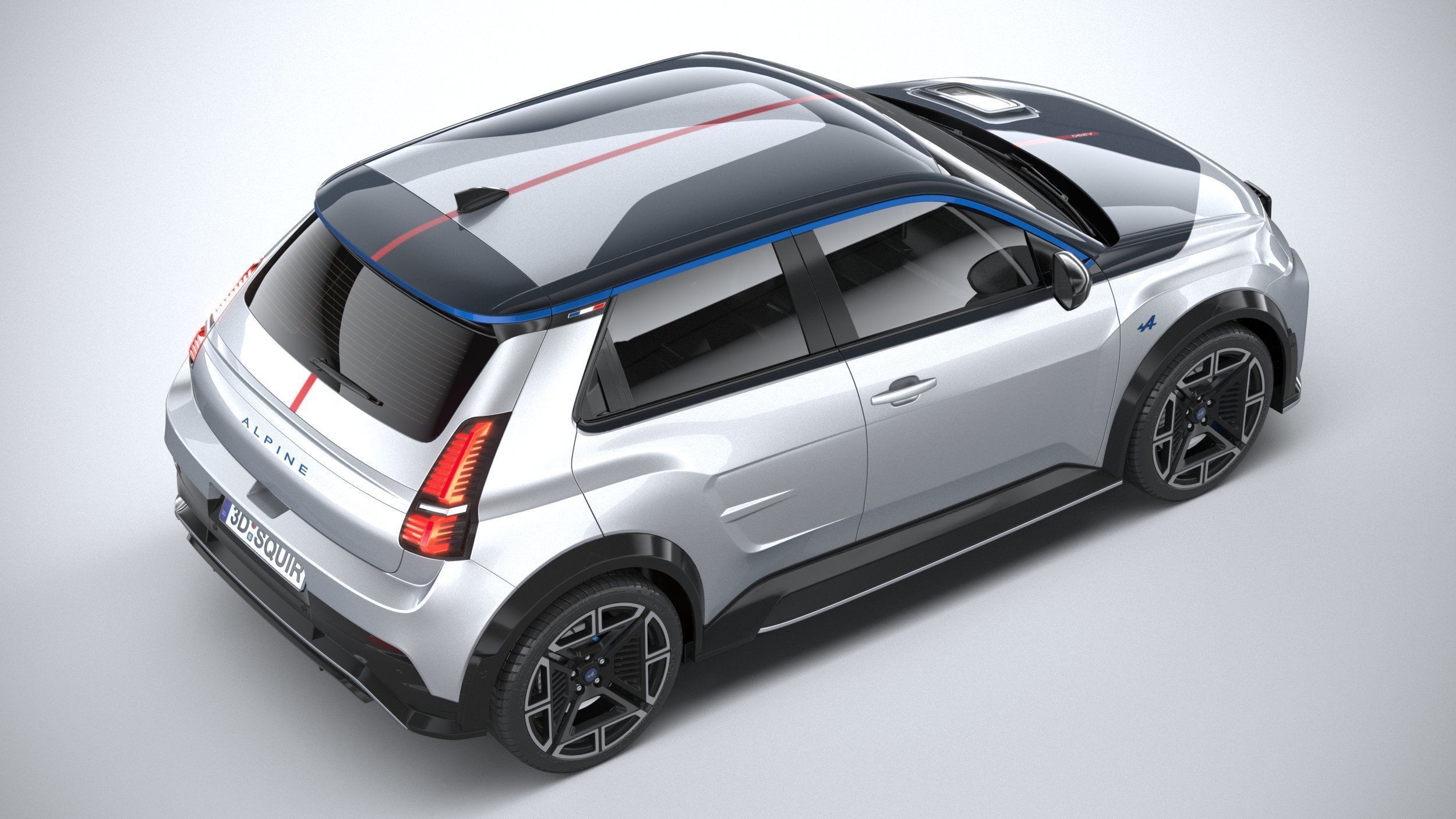 Alpine A290 2025 3D model_10